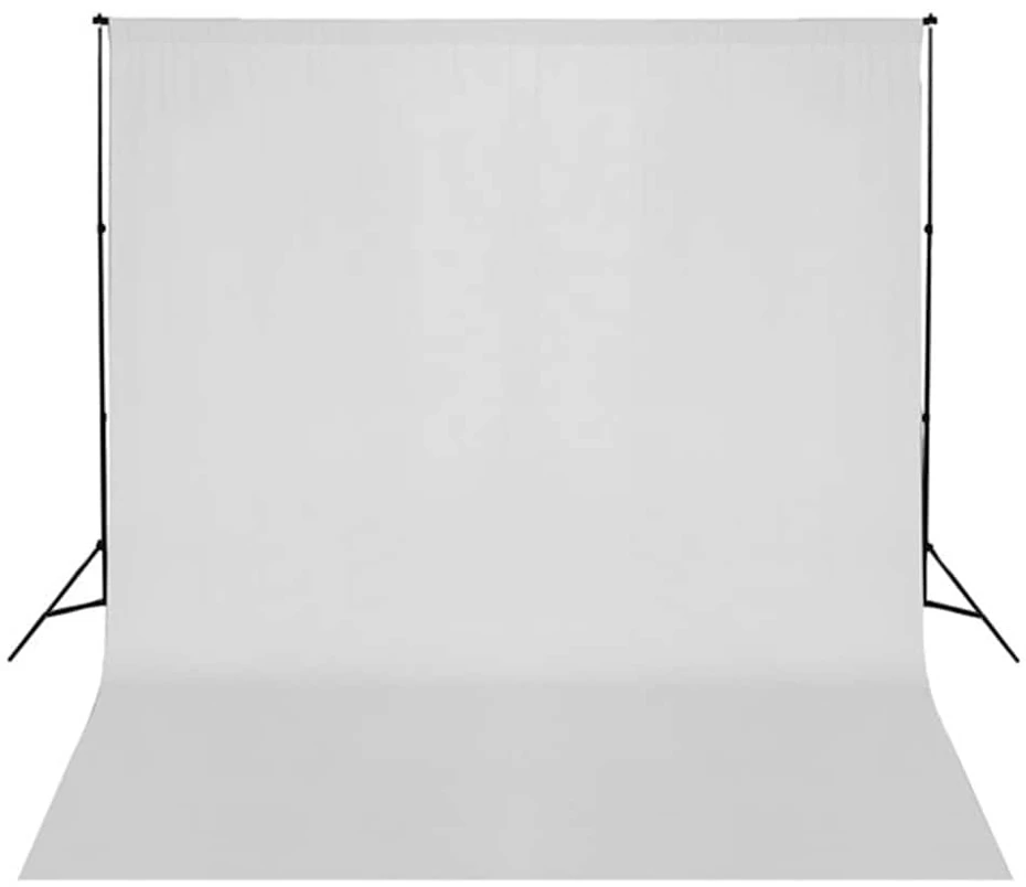 Fotostudijos rinkinys su apšvietimo rinkiniu ir fonu