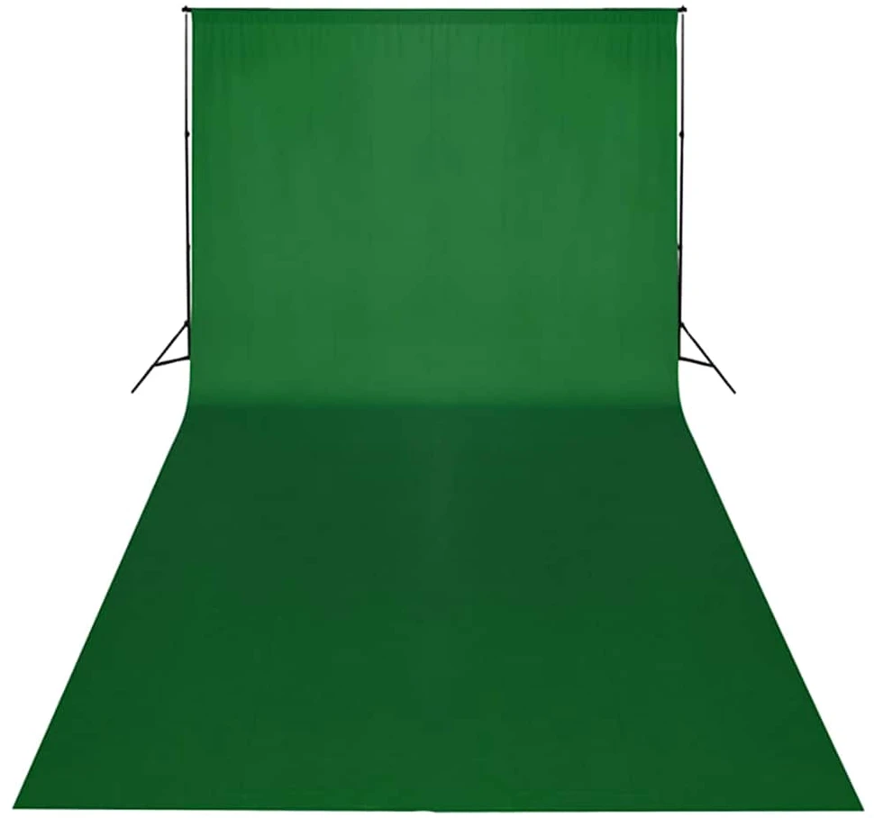 Fotostudijos rinkinys su šviestuvais, fonu ir reflektoriumi