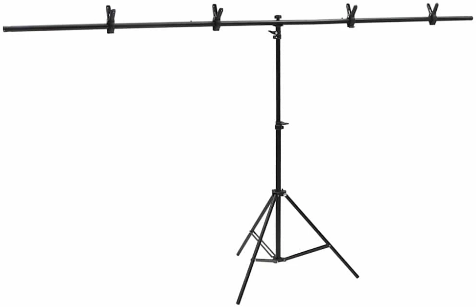 Fotostudijos rinkinys su šviestuvais, fonu ir reflektoriumi