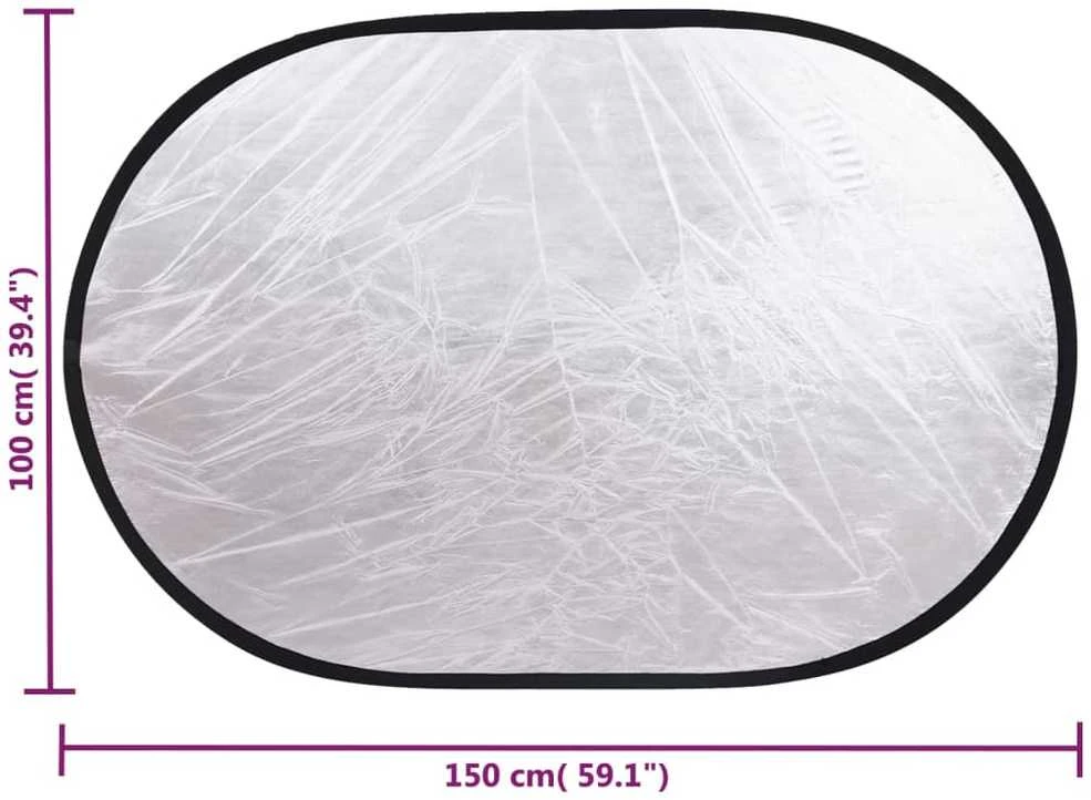 Fotostudijos rinkinys su šviestuvais, fonu ir reflektoriumi