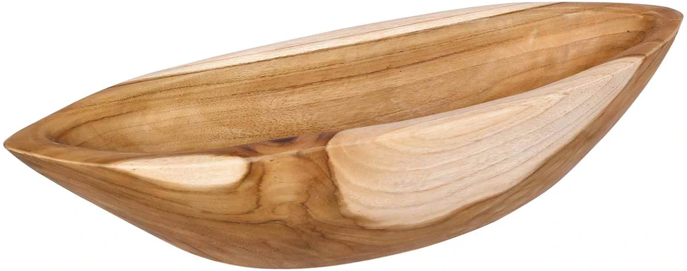 Fruit Bowl JEPARA Teak Brown 46 x 16 x 11 cm