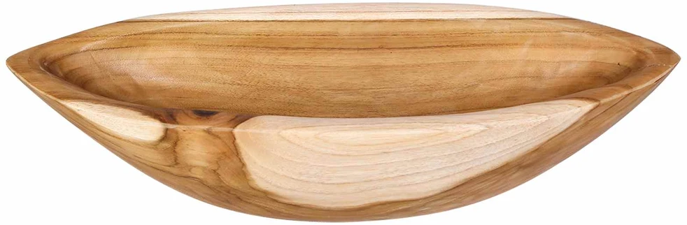 Fruit Bowl JEPARA Teak Brown 46 x 16 x 11 cm