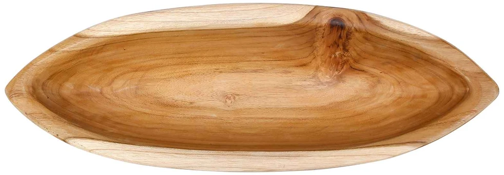 Fruit Bowl JEPARA Teak Brown 46 x 16 x 11 cm