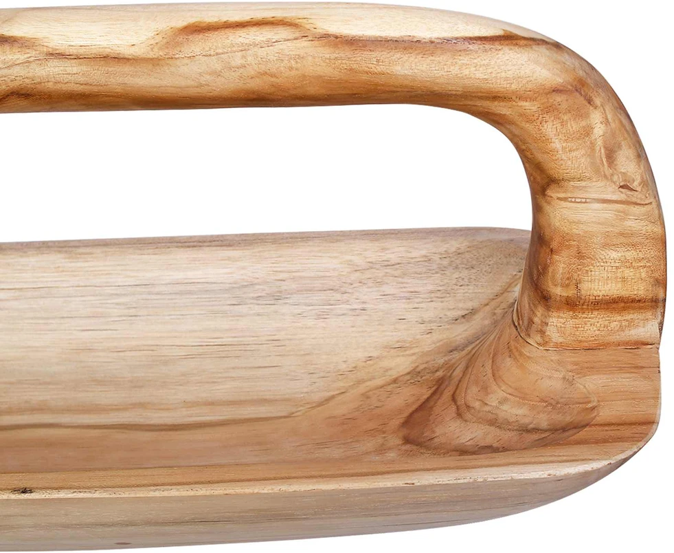 Fruit Bowl JEPARA Teak Brown 61 x 21 x 21 cm