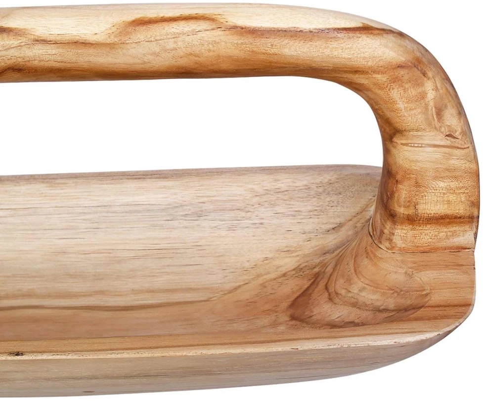 Fruit Bowl JEPARA Teak Brown 61 x 21 x 21 cm