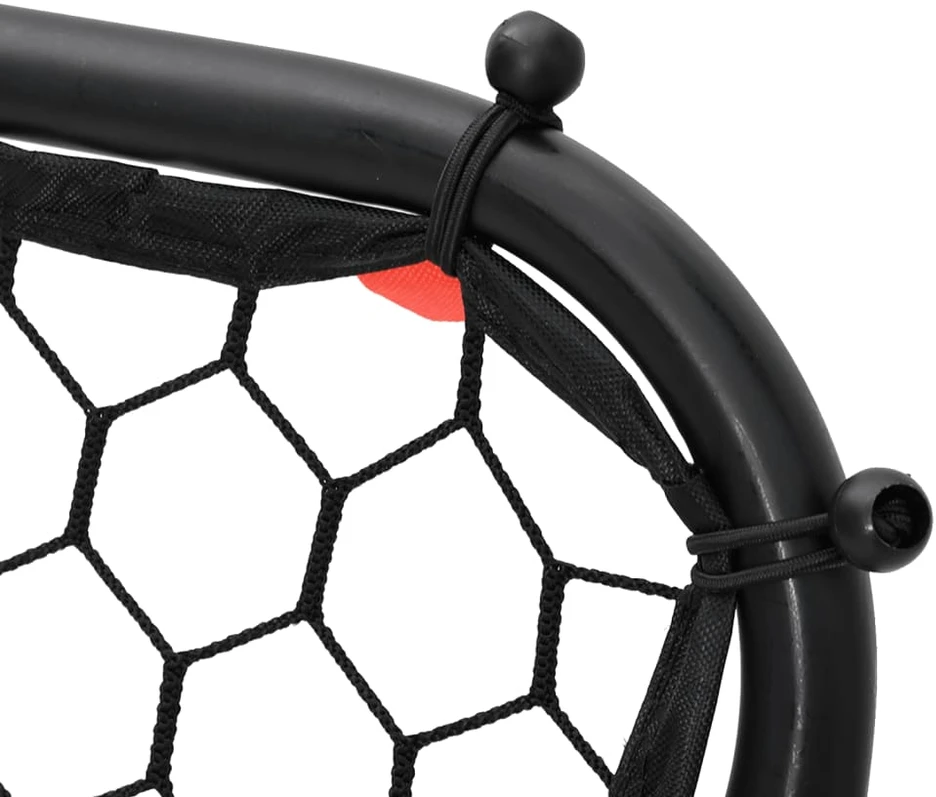 Futbolo kamuolio atšokimo sienelė, juoda, 84x73x60–80cm
