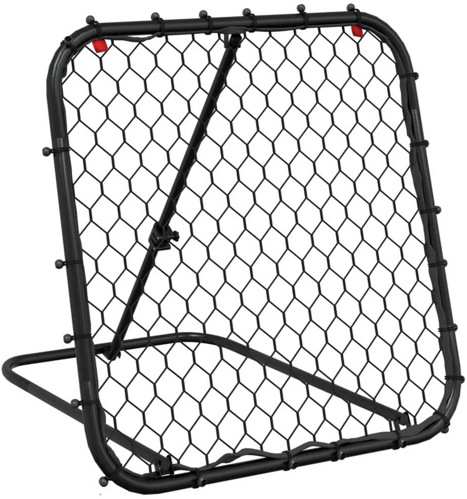 Futbolo kamuolio atšokimo sienelė, juoda, 84x73x60–80cm