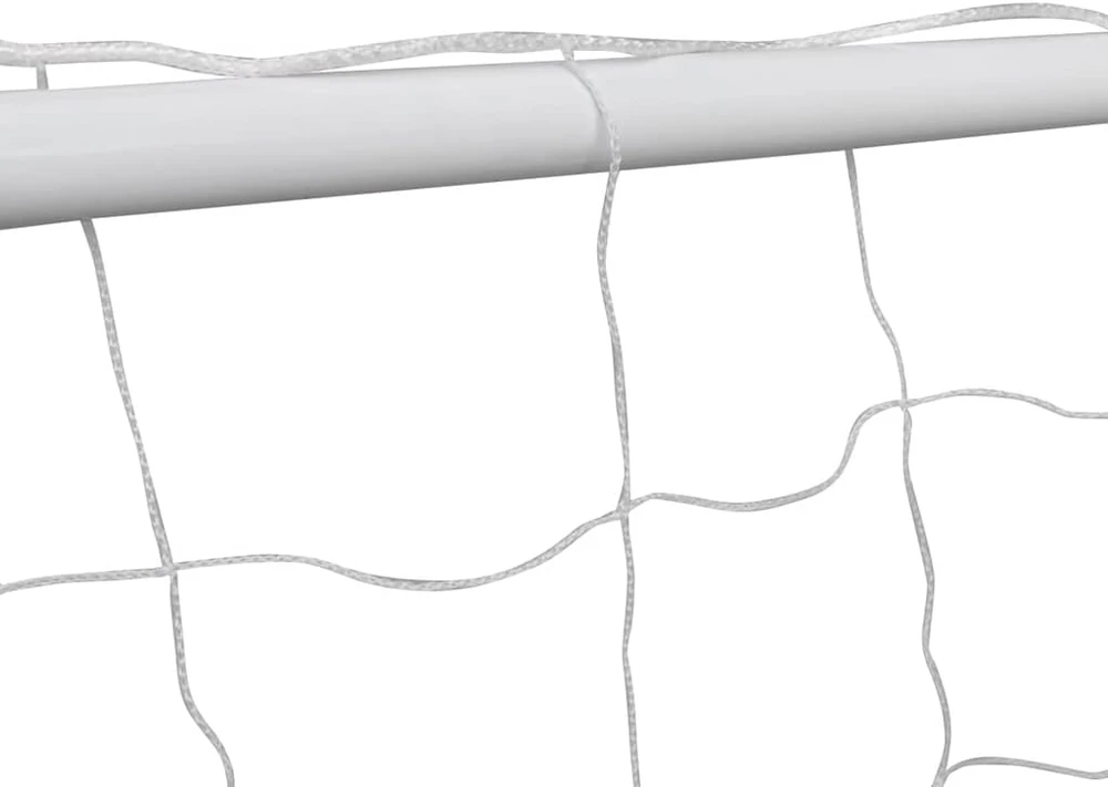 Futbolo vartai su tinkleliu, plienas, balti, 182x61x122cm