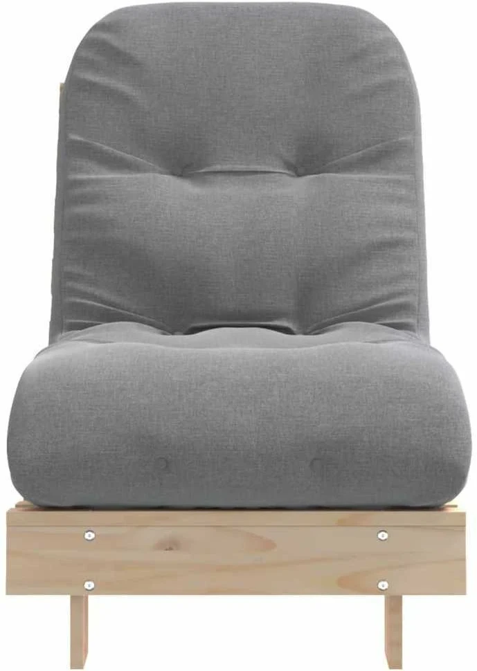 Futono sofa-lova su čiužiniu, 60x206x11cm, pušies masyvas