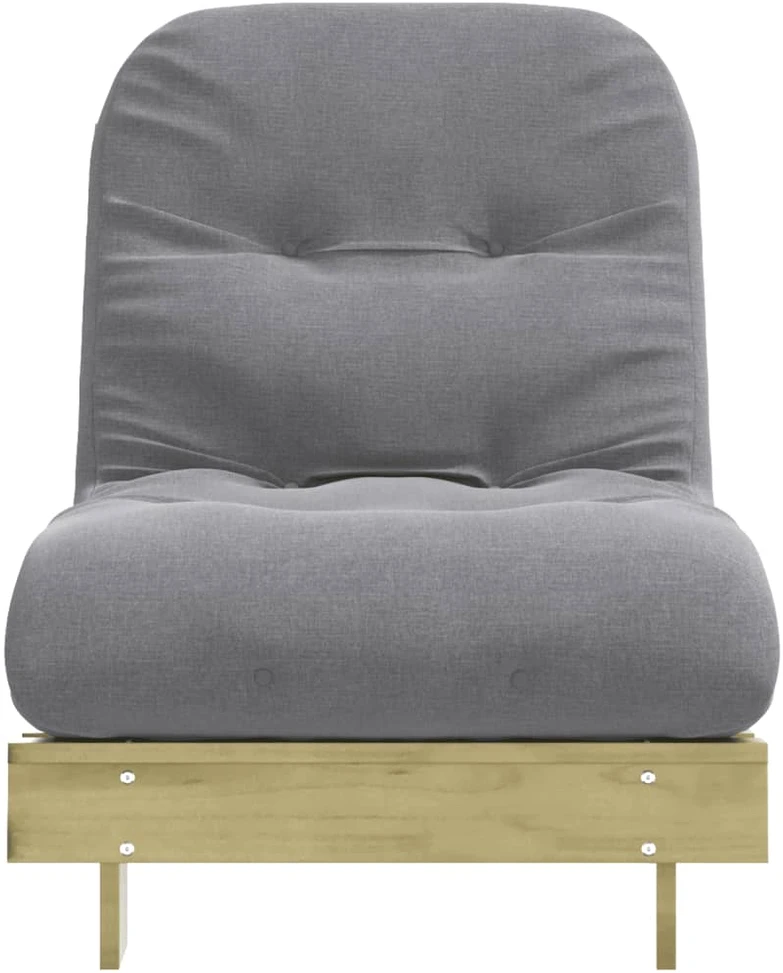 Futono sofa-lova su čiužiniu, 70x206x11cm, impregnuota pušis