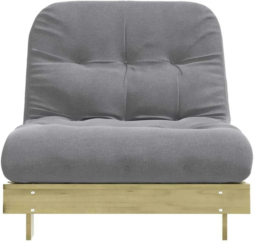 Futono sofa-lova su čiužiniu, 80x206x11cm, impregnuota pušis