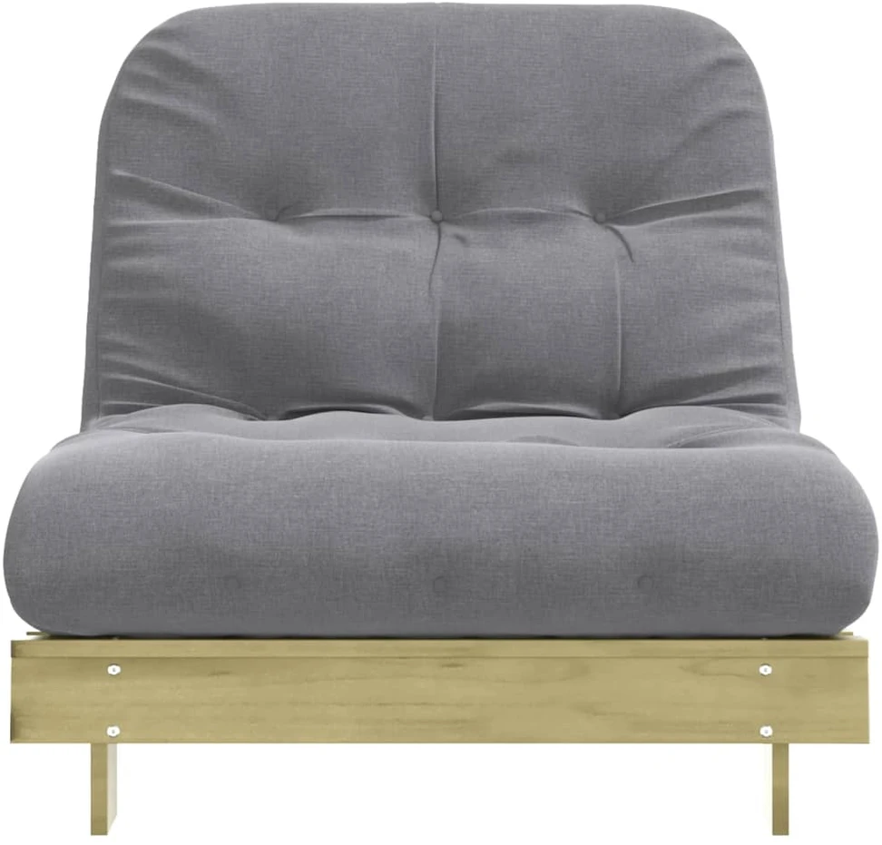 Futono sofa-lova su čiužiniu, 80x206x11cm, impregnuota pušis