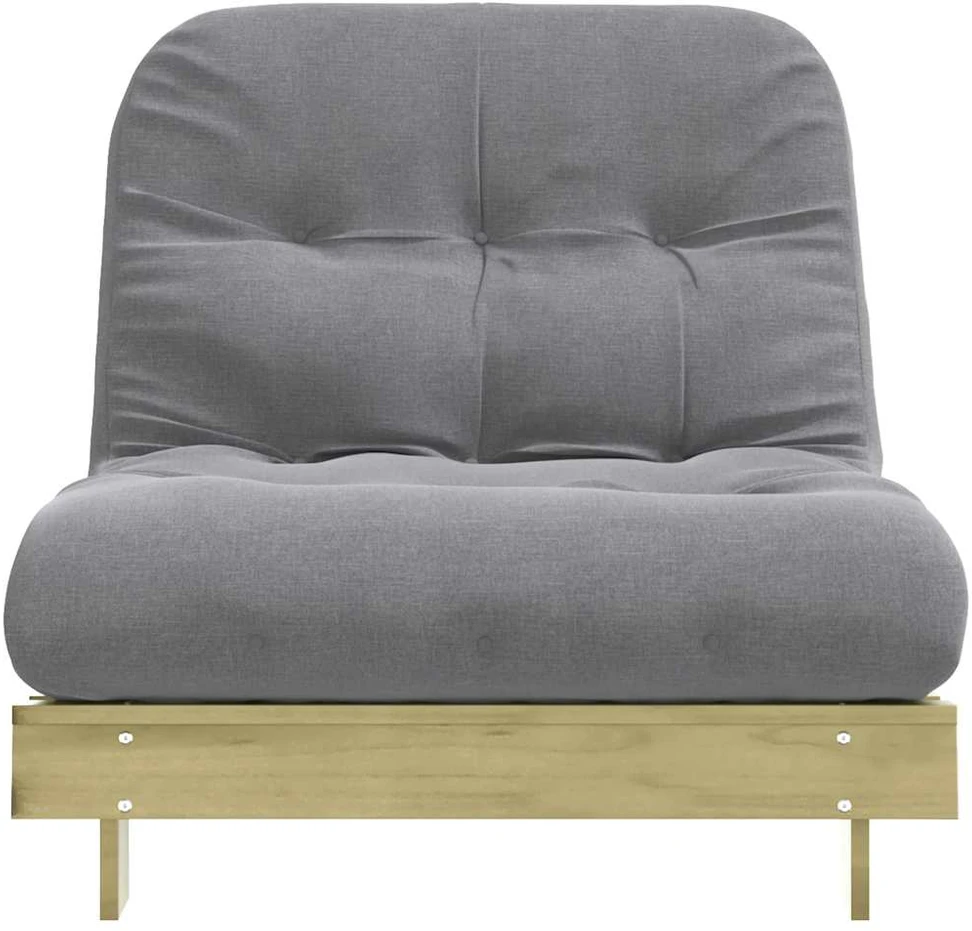 Futono sofa-lova su čiužiniu, 90x206x11cm, impregnuota pušis