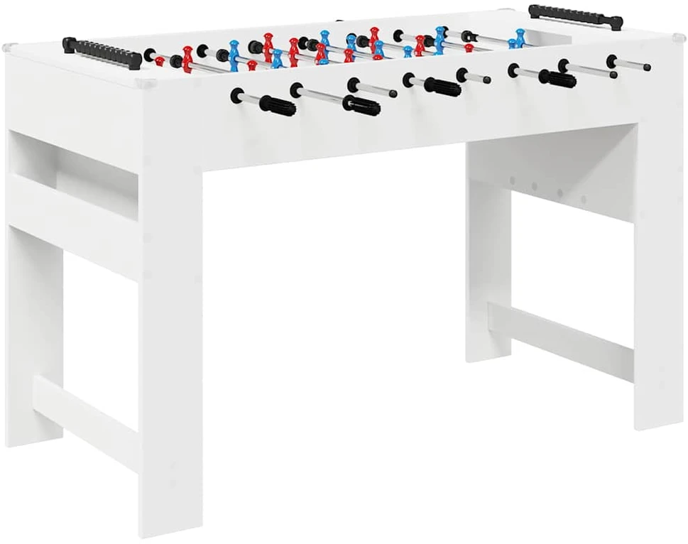 Fuzbolas stalas Baltas 125 x 60,5 x 80 cm Apdirbta mediena