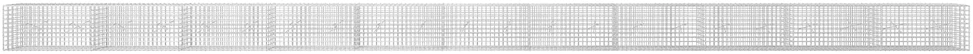 Gabionas su 3,5 mm laidu ir 5x5 cm tinkleliu 1100x20x50 cm