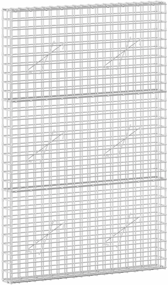 Gabionas su 3,5 mm laidu ir 5x5 cm tinkleliu 100x10x150 cm