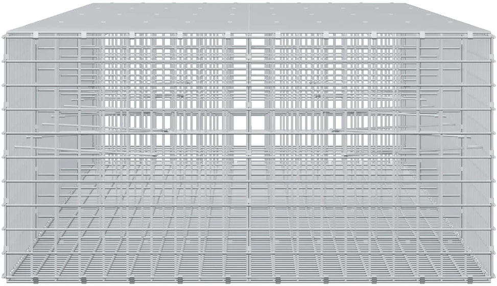 Gabionas su 3,5 mm laidu ir 5x5 cm tinkleliu 400x100x50 cm