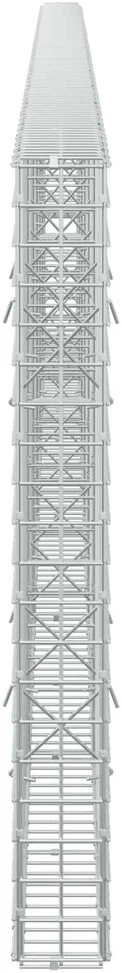Gabionas su 3,5 mm laidu ir 5x5 cm tinkleliu 600x10x100 cm