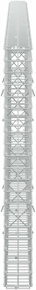 Gabionas su 3,5 mm laidu ir 5x5 cm tinkleliu 350x10x100 cm