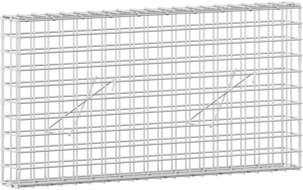 Gabionas su 3,5 mm laidu ir 5x5 cm tinkleliu 100x10x50 cm