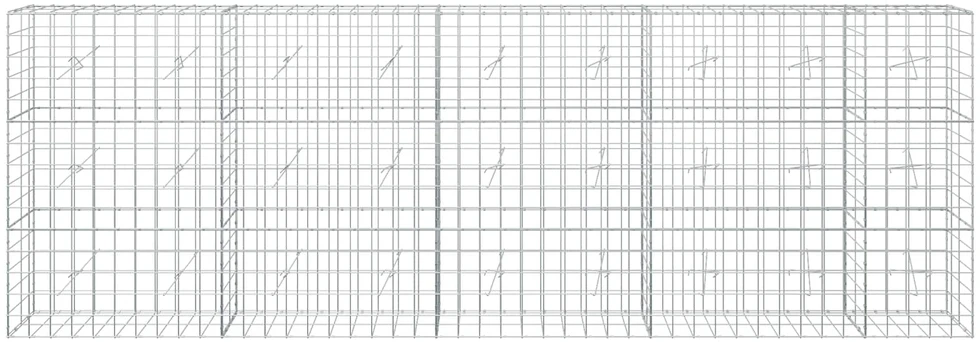 Gabionas su 3,5 mm viela ir 10x10 cm tinkleliu 450x20x150 cm