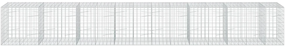 Gabionas su 3,5 mm viela ir 10x10 cm tinkleliu 750x100x100 cm