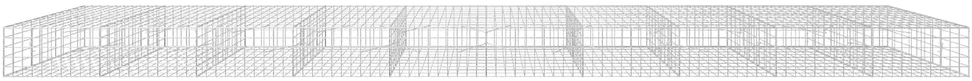 Gabionas su 3,5 mm viela ir 10x10 cm tinkleliu 1000x100x50 cm