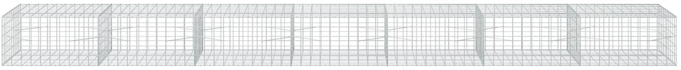 Gabionas su 3,5 mm viela ir 10x10 cm tinkleliu 700x100x50 cm