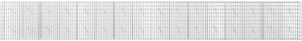 Gabionas su 3,5 mm viela ir 5x10 cm tinkleliu 800x10x100 cm