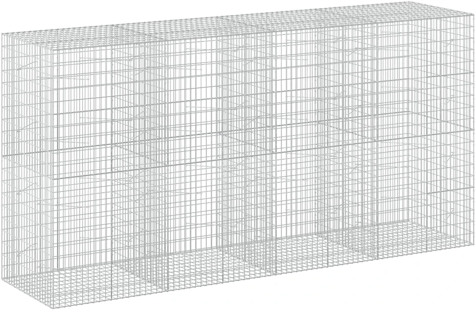 Gabionas su 3,5 mm viela ir 5x10 cm tinkleliu 400x100x200 cm
