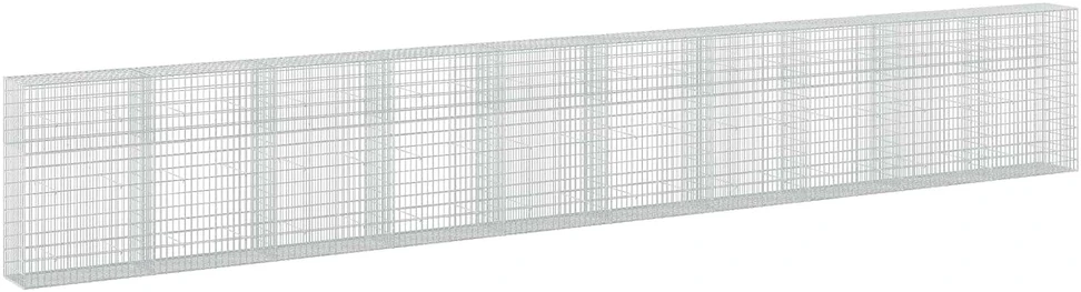 Gabionas su 3,5 mm viela ir 5x10 cm tinkleliu 1000x50x150 cm