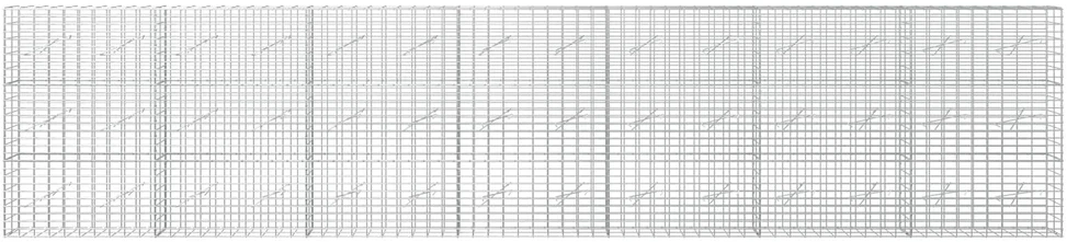 Gabionas su 3,5 mm viela ir 5x10 cm tinkleliu 700x10x150 cm