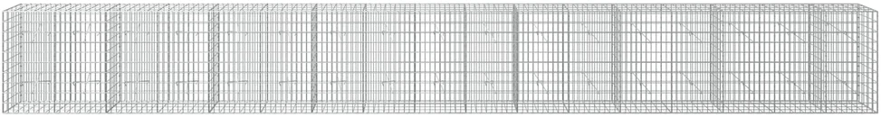 Gabionas su 3,5 mm viela ir 5x10 cm tinkleliu 850x20x100 cm