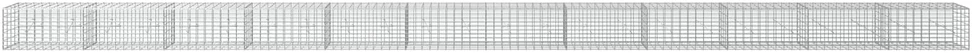 Gabionas su 3,5 mm viela ir 5x10 cm tinkleliu 1200x20x50 cm