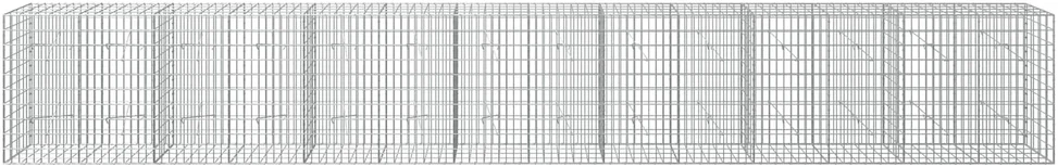 Gabionas su 3,5 mm viela ir 5x10 cm tinkleliu 700x20x100 cm