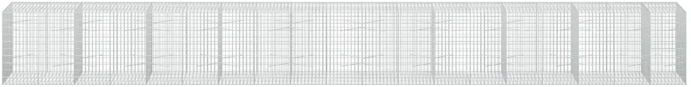 Gabionas su 3,5 mm viela ir 5x10 cm tinkleliu 950x100x100 cm