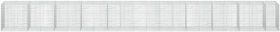 Gabionas su 3,5 mm viela ir 5x10 cm tinkleliu 1050x100x100 cm
