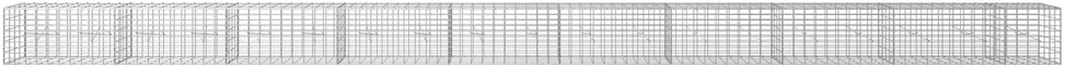 Gabionas su 3,5 mm viela ir 5x10 cm tinkleliu 950x20x50 cm