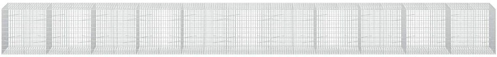 Gabionas su 3,5 mm viela ir 5x10 cm tinkleliu 1100x100x100 cm