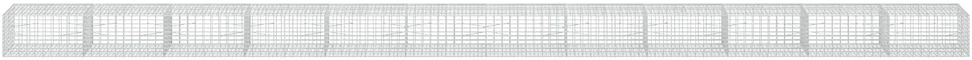 Gabionas su 3,5 mm viela ir 5x10 cm tinkleliu 1200x100x50 cm