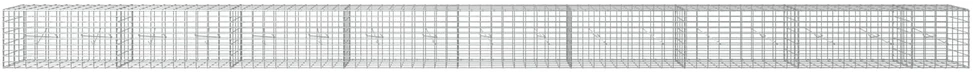 Gabionas su 3,5 mm viela ir 5x10 cm tinkleliu 850x20x50 cm