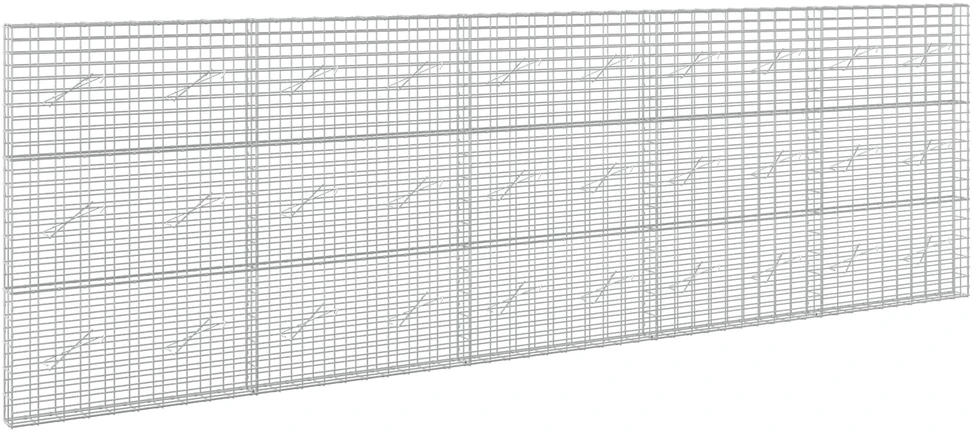 Gabionas su 3,5 mm viela ir 5x10 cm tinkleliu 500x10x150 cm