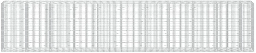 Gabionas su 3,5 mm viela ir 5x10 cm tinkleliu 1050x100x200 cm