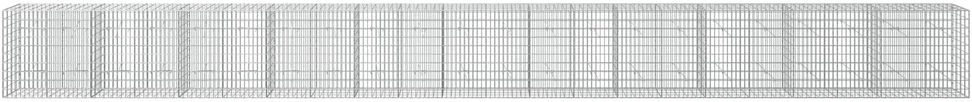 Gabionas su 3,5 mm viela ir 5x10 cm tinkleliu 1100x20x100 cm
