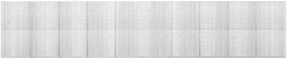 Gabionas su 3,5 mm viela ir 5x2,5 cm tinkleliu 1000x10x200 cm
