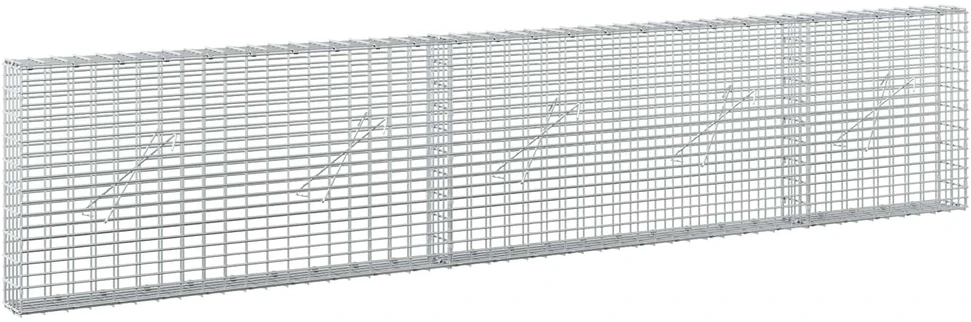 Gabionas su 3,5 mm viela ir 5x2,5 cm tinkleliu 250x10x50 cm