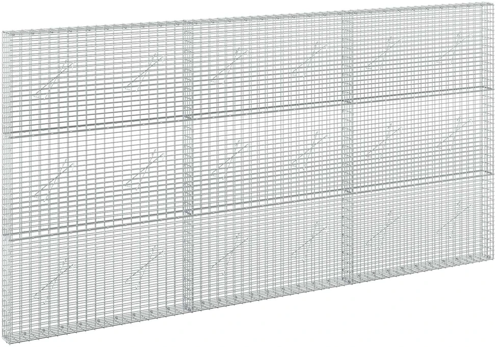 Gabionas su 3,5 mm viela ir 5x2,5 cm tinkleliu 300x10x150 cm