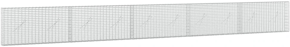 Gabionas su 3,5 mm viela ir 5x2,5 cm tinkleliu 500x10x50 cm