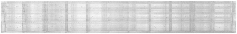 Gabionas su 3,5 mm viela ir 5x2,5 cm tinkleliu 1100x30x150 cm