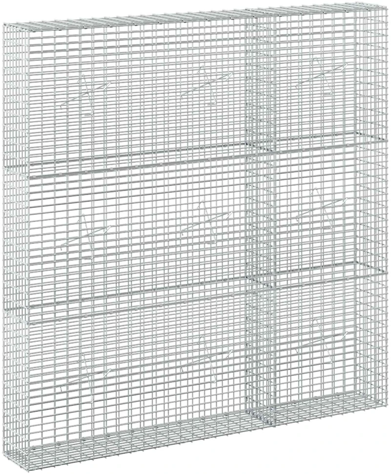 Gabionas su 3,5 mm viela ir 5x2,5 cm tinkleliu 150x20x150 cm